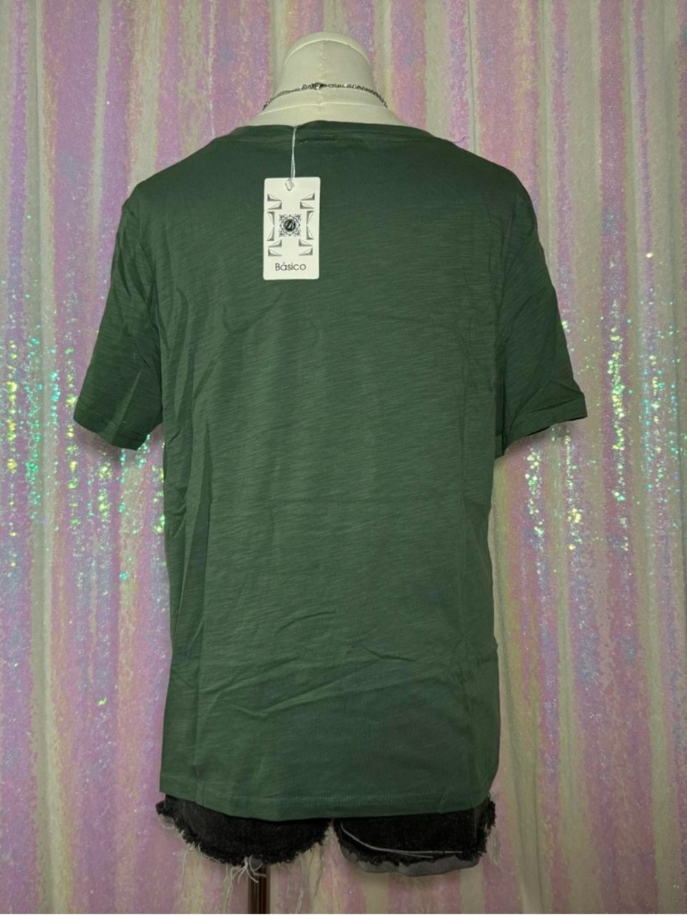 Basico Green & Orange “Good Vibes” Unisex Tee Shirt (L) ★彡 - Picture 3 of 7